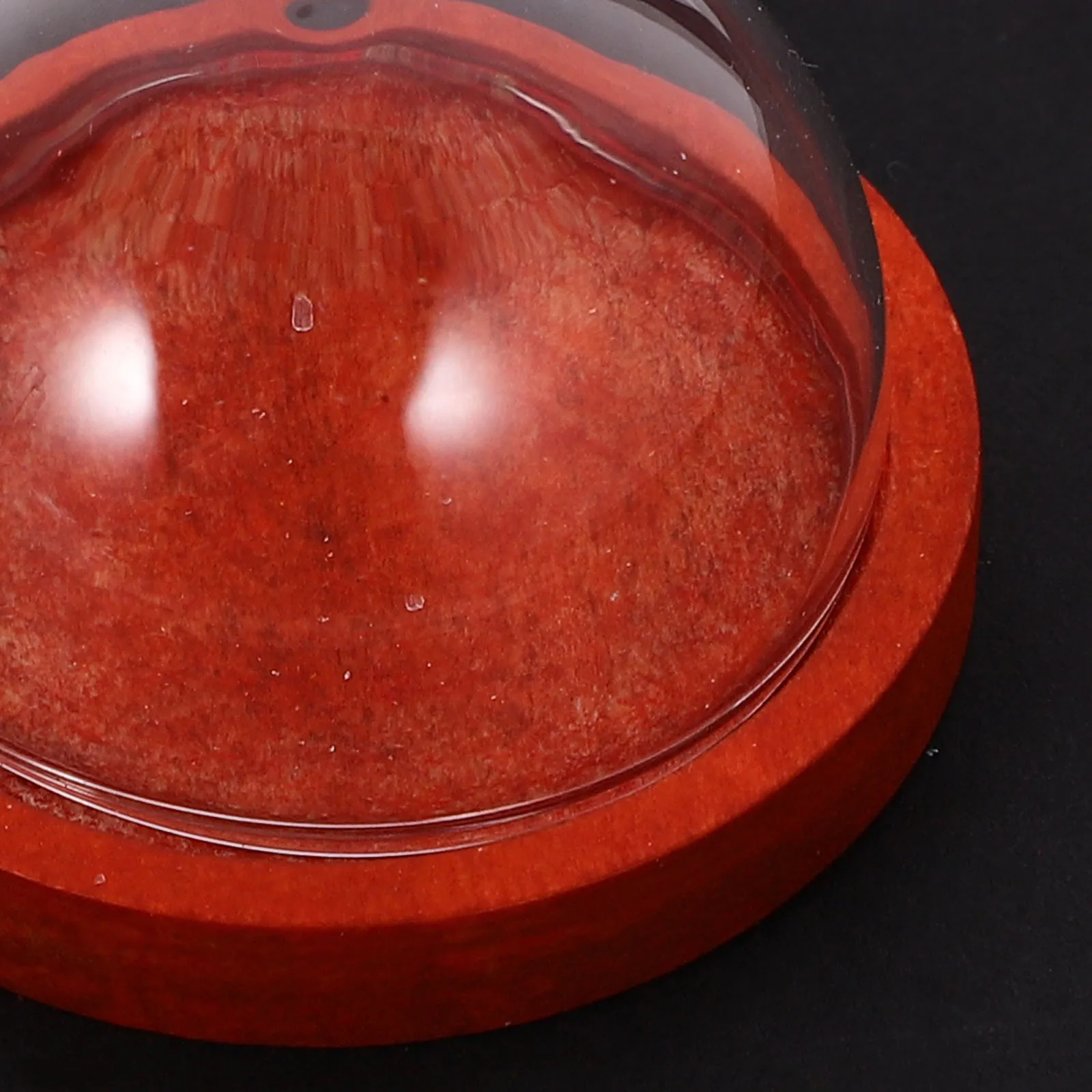 

3Pcs Eternal Flower Glass Dome Flat Wood Base for Home Table Decoration Clear Display Case Preserved Flower Cloche Micro