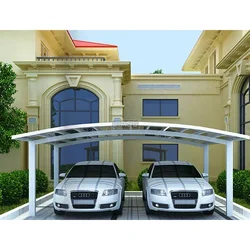 Customized Mobile Carport  Arched Roof Aluminum Shelter Car Garage  Outdoor Parking Port Sun Shed Warehouse Pergola