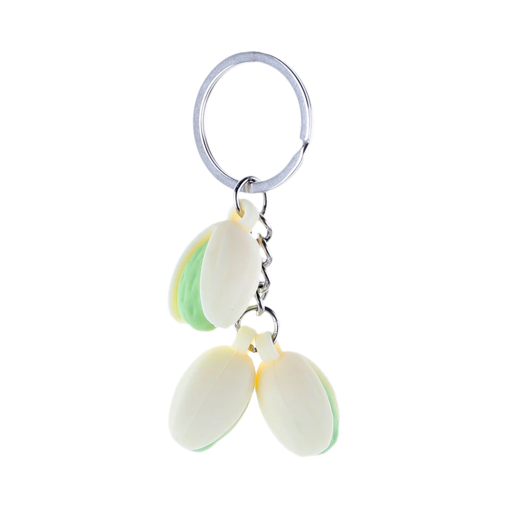 Creative Pistachio Pendant Keyring Soft Pistachio Model Keychain Pendant Charm For Women Handbag Shoulder Bag Key Chain Jewelry