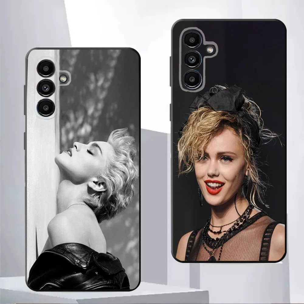 1980s M-Madonna-S    Phone Case For Samsung Galaxy A13,21s,22,31,32,52,53,71,80,91 Black Soft Cover