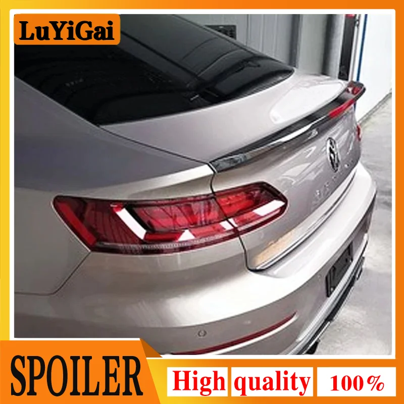 For 2019 Volkswagen New CC Arteon Spoiler High Quality ABS Material Primer Color Dar Tail Wing Decoration Rear Trunk Spoiler