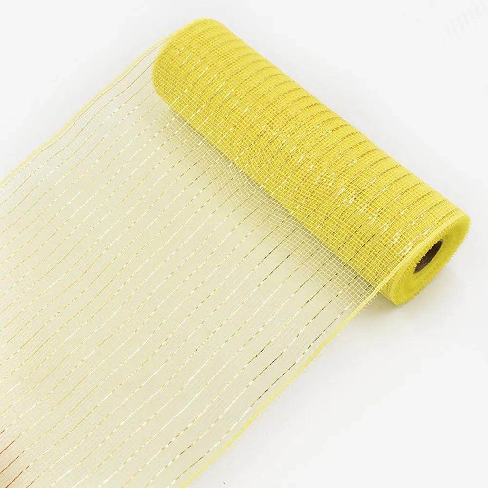 

2 Rolls Easter Poly Mesh Ribbon 10 Yards Decorative Spring Festival Wreath Garland Diy Craft Supplies Flower Packaging Present