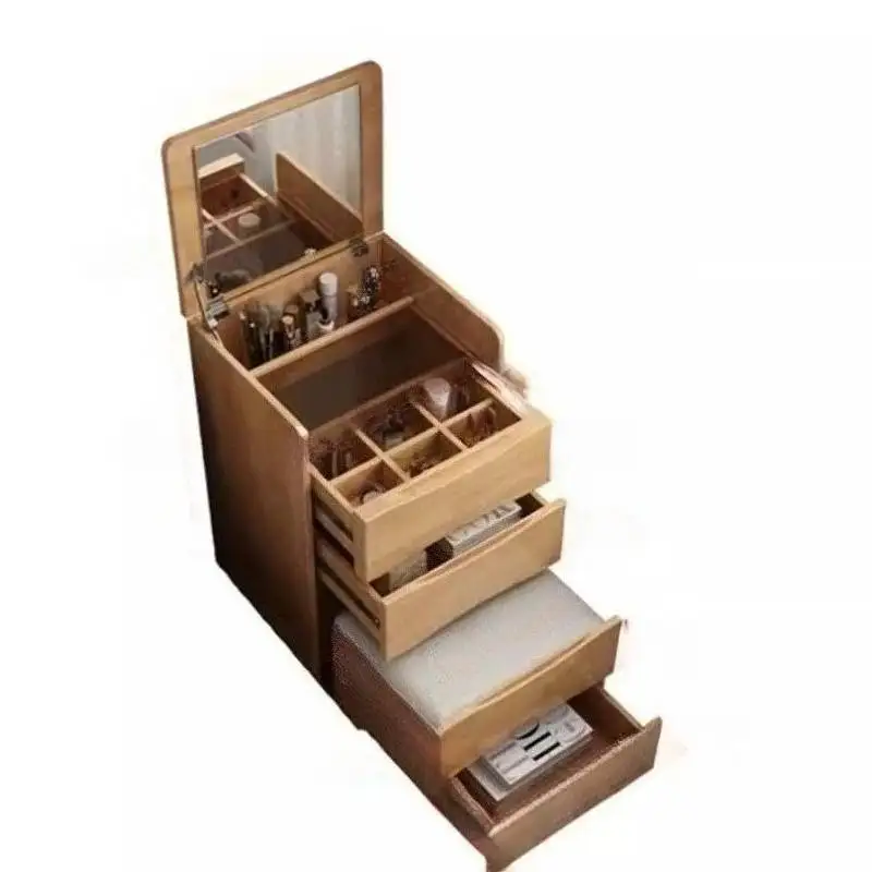 Lighting LongNordic Dressing Table Storage Huge Black White Dressing Table White Clothing Coiffeuse De Chambre Bedroom Stuff