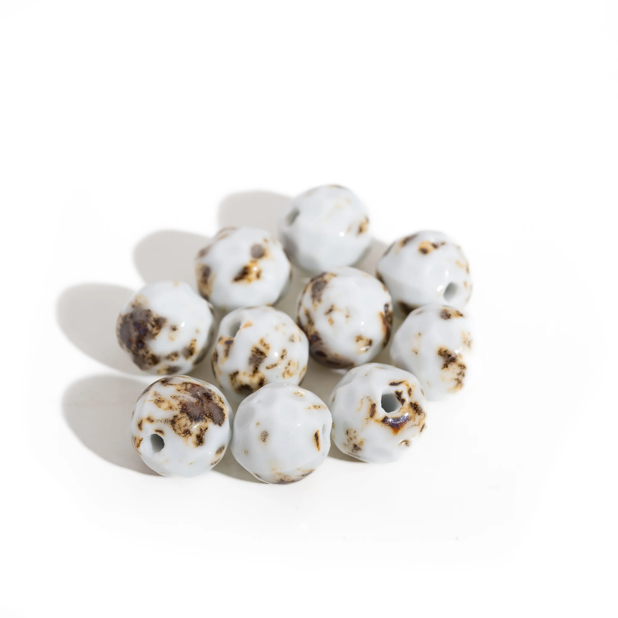10 stuks luipaard keramische kralen van hoge kwaliteit porseleinen sieradenaccessoires voor het maken van sieraden # MY262