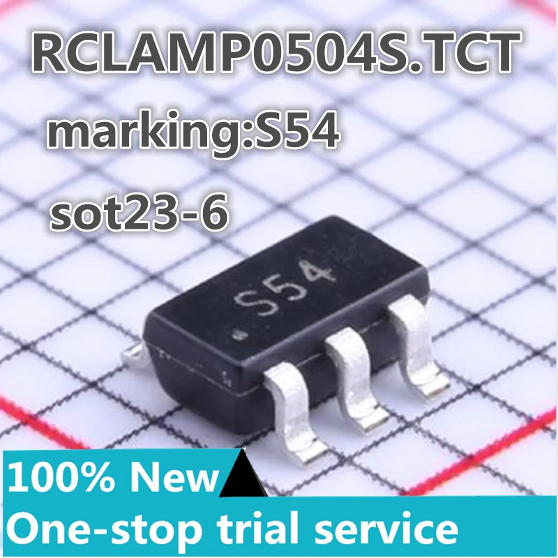 50-3000PCS RCLAMP0504S.TCT RCLAMP0554S.TCT SOT-23-6 Electrostatic and Surge Protection (TVS/ESD) SEMTECH brand new original genu