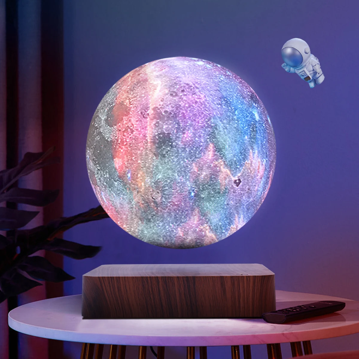 RGB Changing 6 Inch Magnetic Levitating Galaxy Lamp Floating Cosmos Electronic Antigravity Light For Gift Home Room Decoration