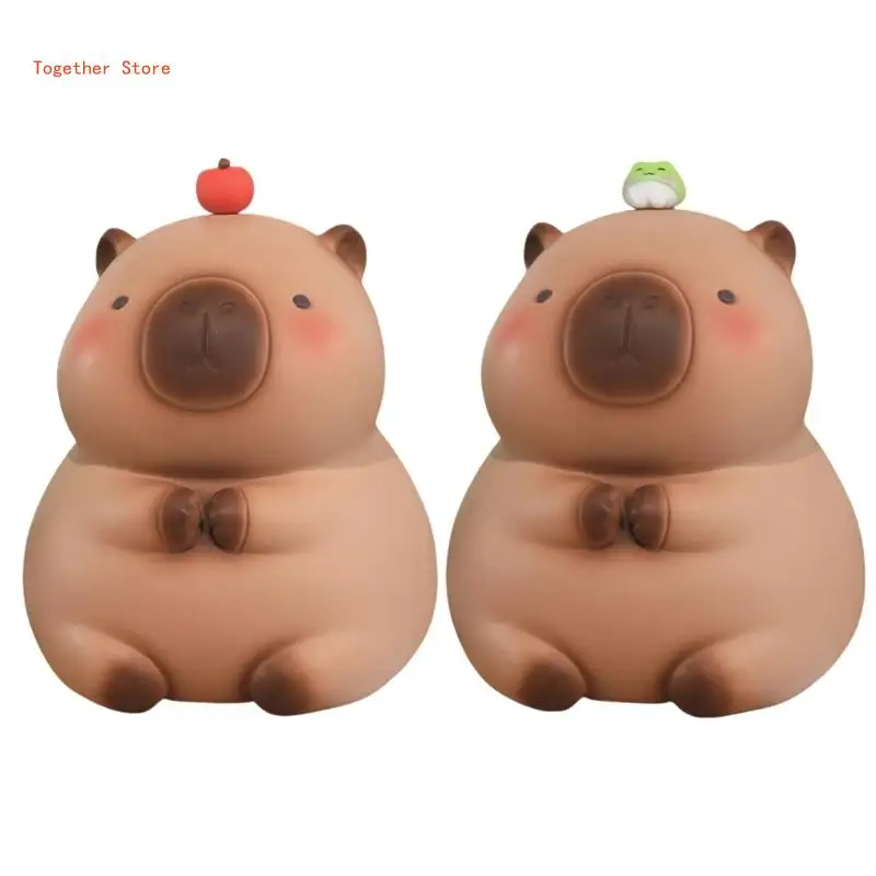 Capybaras Saving Banks for Kids, Small Size Plastic Coin Banks for Birthday 6XDD