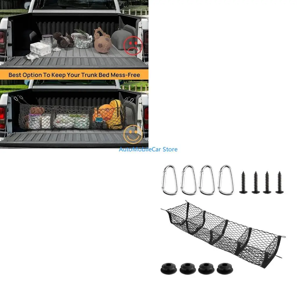 Filet rangement pour coffre G8TE, filet chargement arrière, Installation facile organisateurs fiables, ensemble