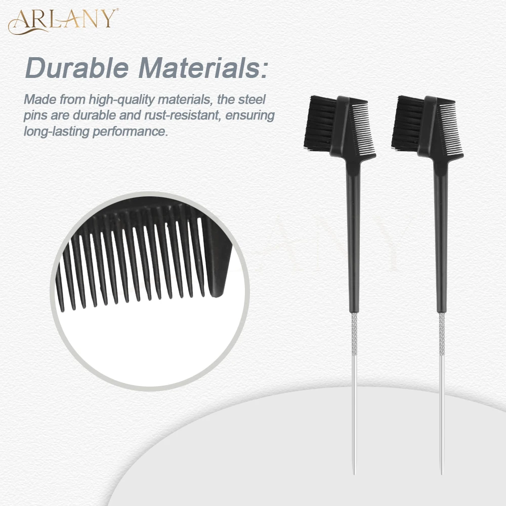 ARLANY UV الشعر التمديد فرشاة 5 قطعة 3 في 1 الحاجب فرشاة مشط رمش فرشاة للمكياج العين الحاجب رمش فرشاة مشط للرموش