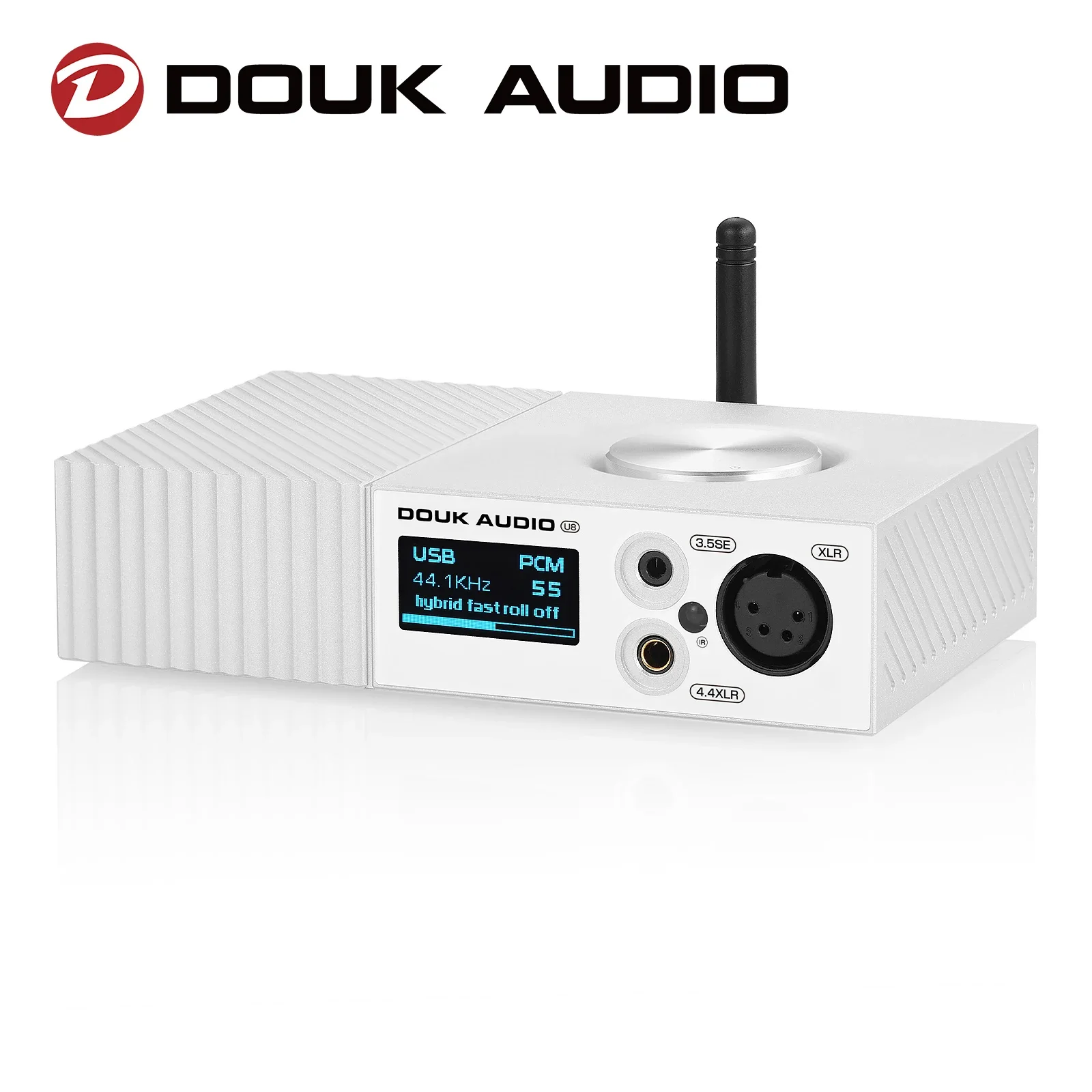 

Douk Audio Dual ES9038Q2M USB DAC Full Balanced Decoder Digital to Analog Audio Adapter XMOS USB DAC Amp DSD512 LDAC OLED Screen