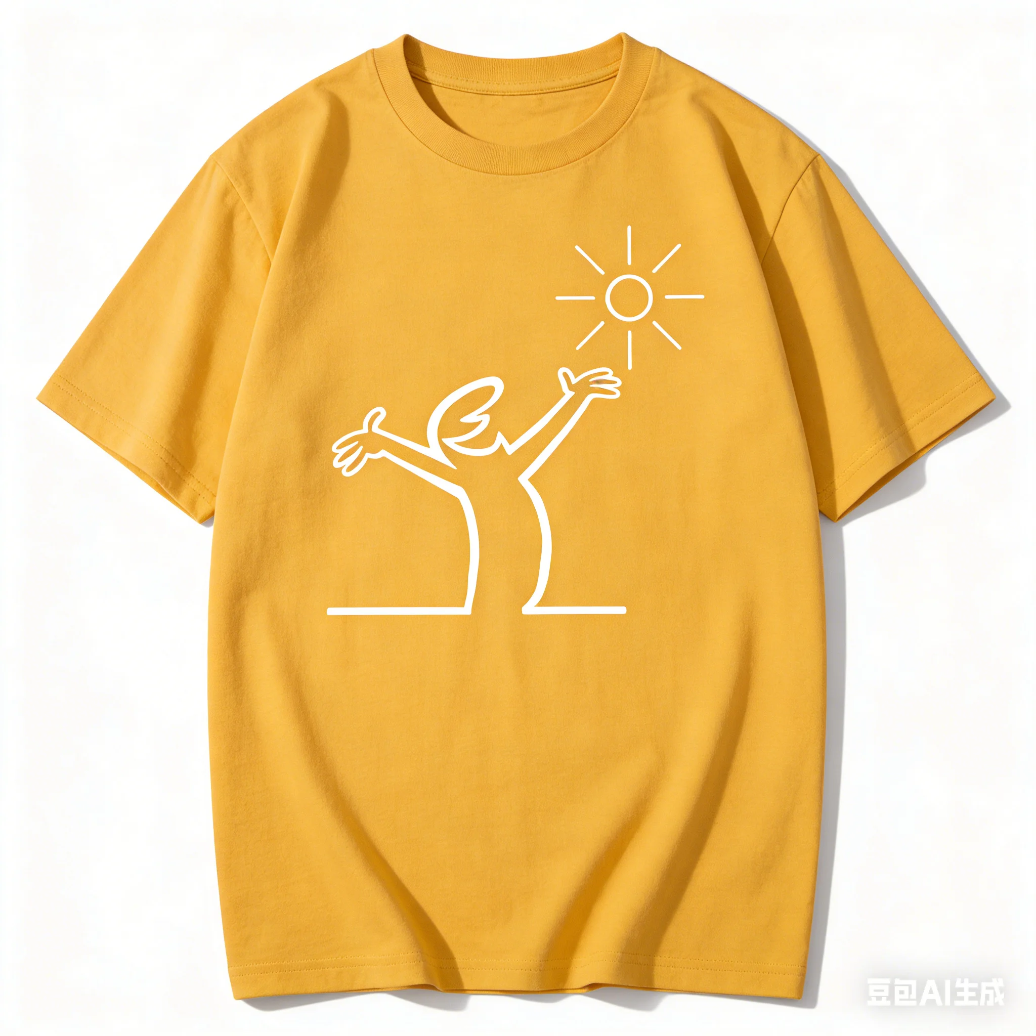 Fun La Linea Summer Sun T-Shirts Men Round Neck 100% Cotton T Shirt Badum Linus Lineman Short Sleeve Tees 4XL Tops Streetwear