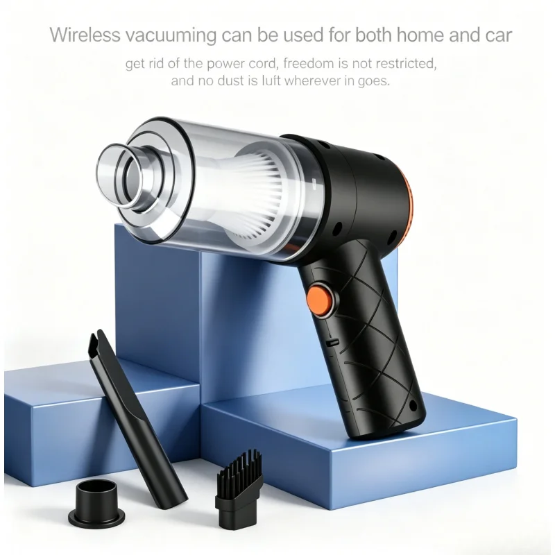 Portable Wireless Handheld Vacuum Cleaner 2990000PA Strong Suction for Car Home Keyboard Pet Hair Cleaning