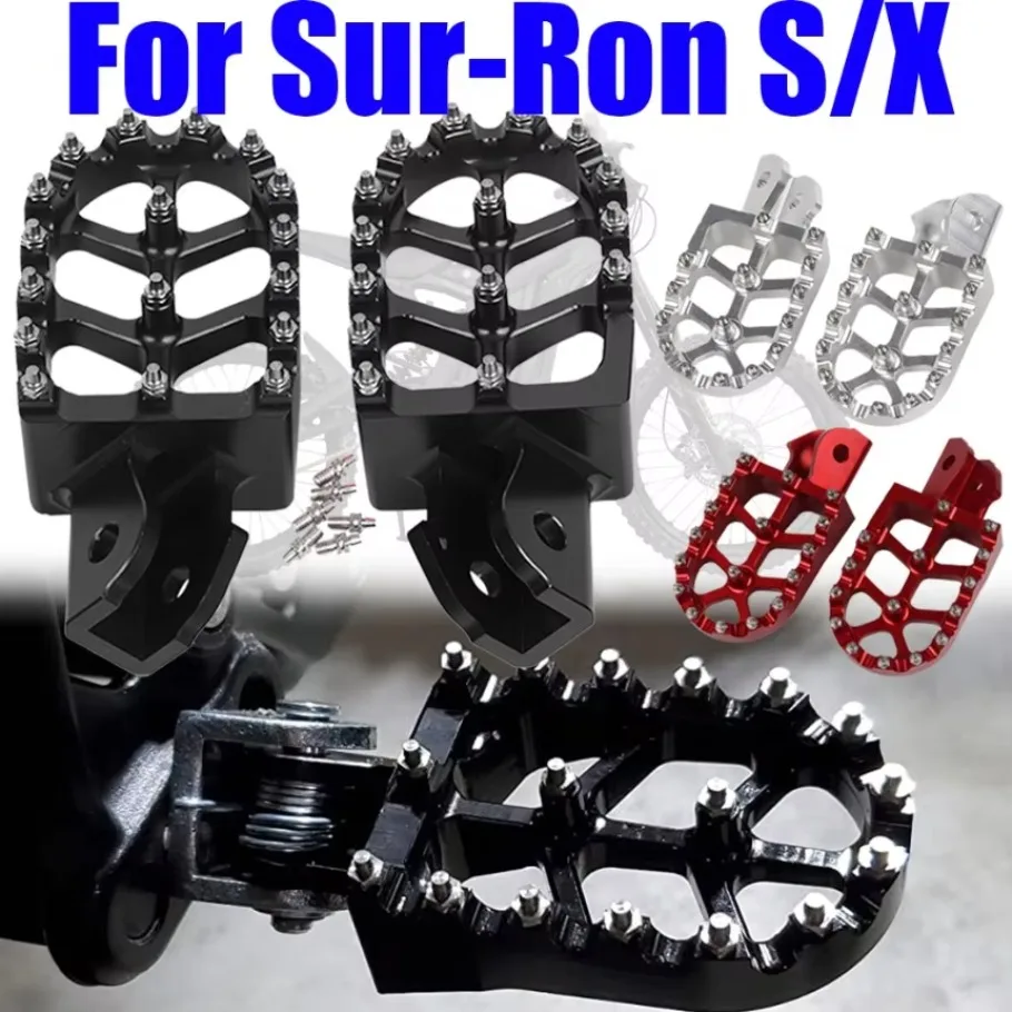 

Аксессуары для мотоциклов, подножки, подножки, педаль, подходит для Sur Ron Surron Light Bee X S Lightbee, электрический внедорожный велосипед