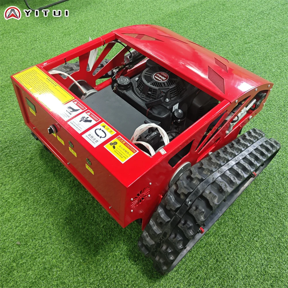 Customized High Quality All Terrain Ce Epa Remote Control Lawn Mower Farm Lawn Crawler Lawn Mower Ultra Long Endurance