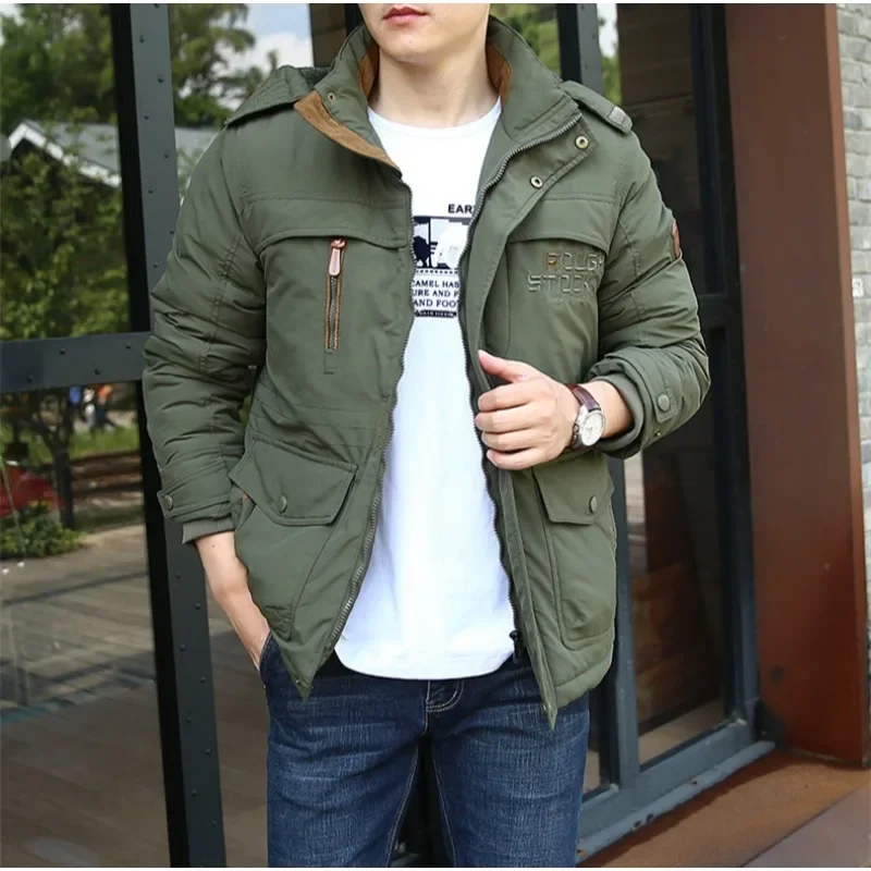 Winter Parka Men Outdoor Lightweight Padded Jackets Hot Men's Coat Luxury Brand Clothes Sports Down Light Windbreaker Fishing