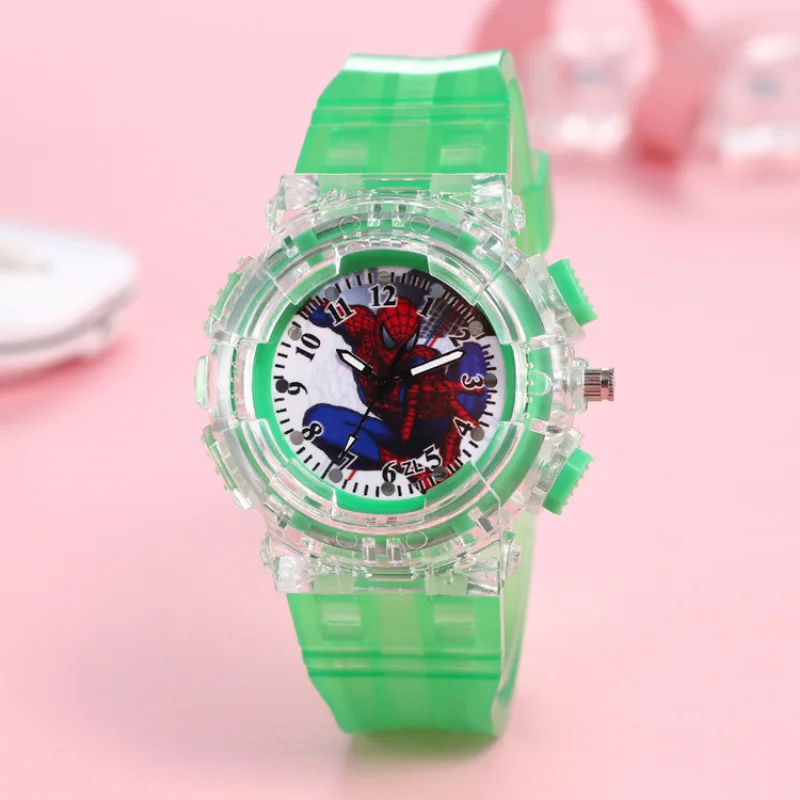 New Disney Spiderman Cartoon bambini orologi giocattolo Flash orologio sportivo impermeabile per bambini ragazze ragazzo orologio da polso al quarzo orologio da bambino