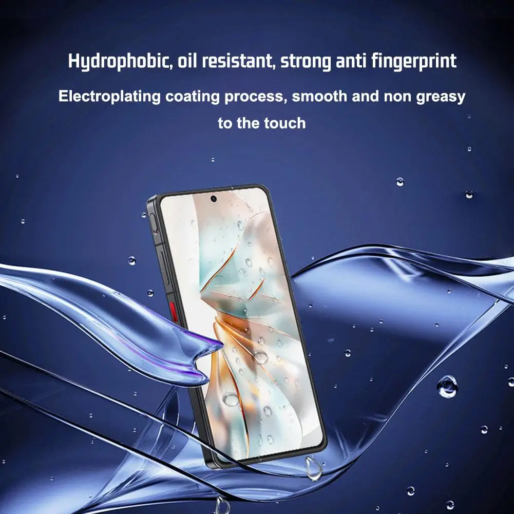 Electroplating Tempered Glass For ZTE Nubia Z60S Pro 6.78" Screen Protection Protector Full Coverage Film