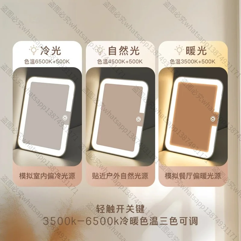 Suitable for makeup artist special cosmetic case with lamp 16 inch follow-up case portable cosmetic finishing box storage box
