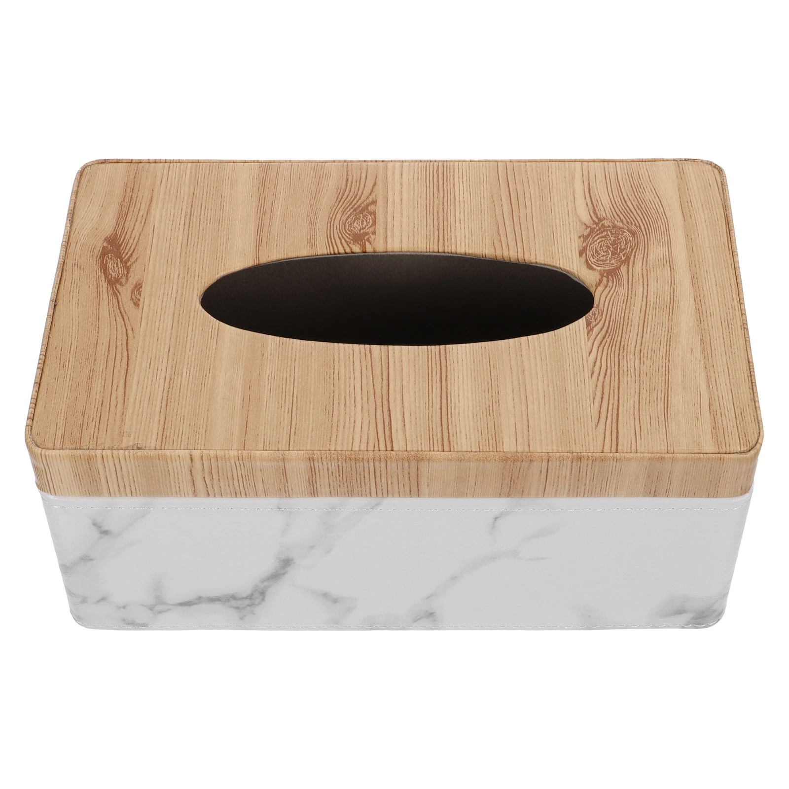 

Marble Pattern Tissue Box Napkin Case Paper Towel Container Holder Home Decor Storage Restaurant Office Hotel Premium Material