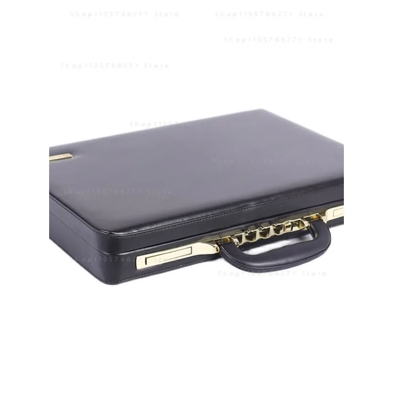 Retro pu leather briefcase business travel handbag 1 pcs