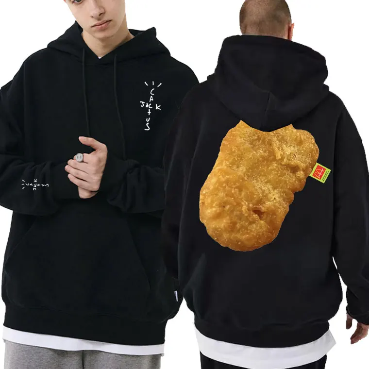 

Rapper Cactus Jack Chicken Nuggets Graphic Hoodie Autumn Winter Men's Casual Sweatshirt Men Women Fashion Hip Hop Style Hoodies