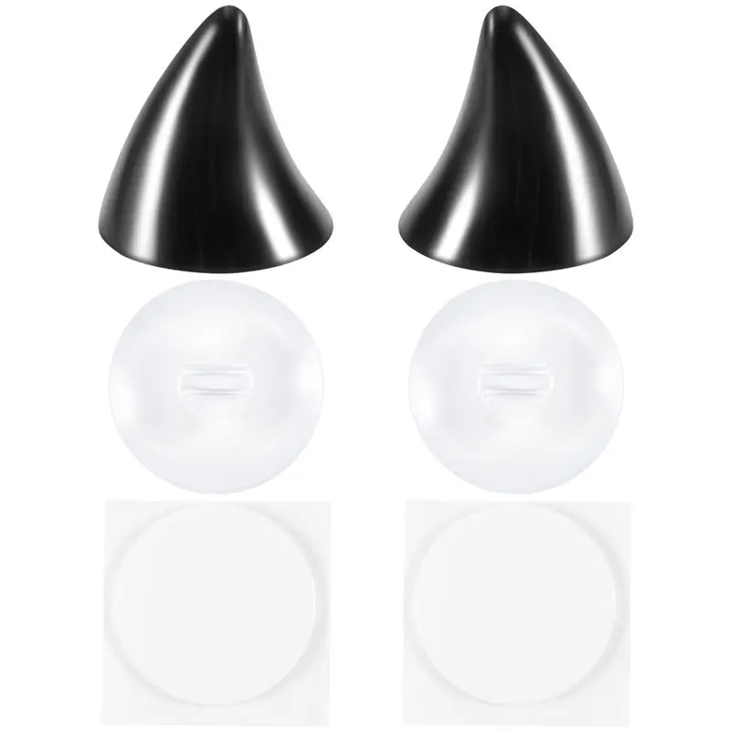 Motorcycle Helmet Corner Horn Decoration Accessories Resilient Suction Cup Soft Horn Decoration Headwear