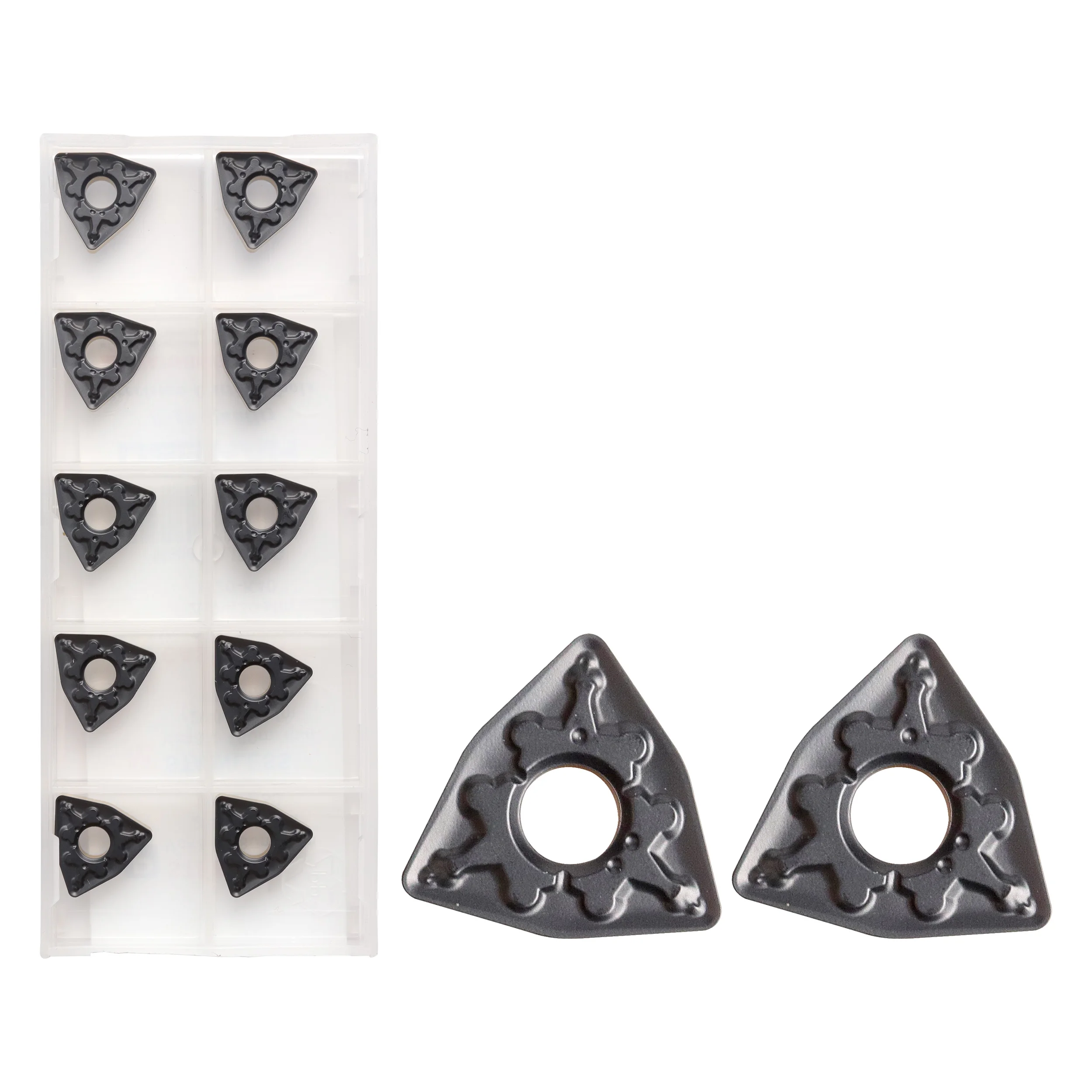 Herramientas de torneado de carburo WNMG060408-TM T8125 CNC, inserto Original resistente al desgaste, hoja de dos colores, mecanizado eficiente