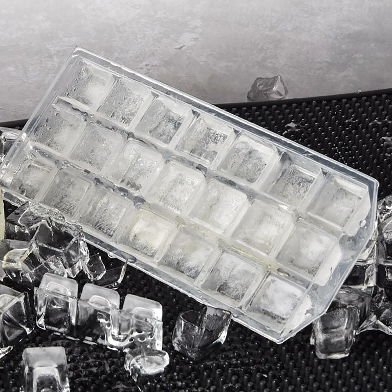 21 Grids Thicken Ice Cube Mold DIY Reusable Whisky Ice Tray Jelly Freezer Mould Household Kitchen Bar Accessories