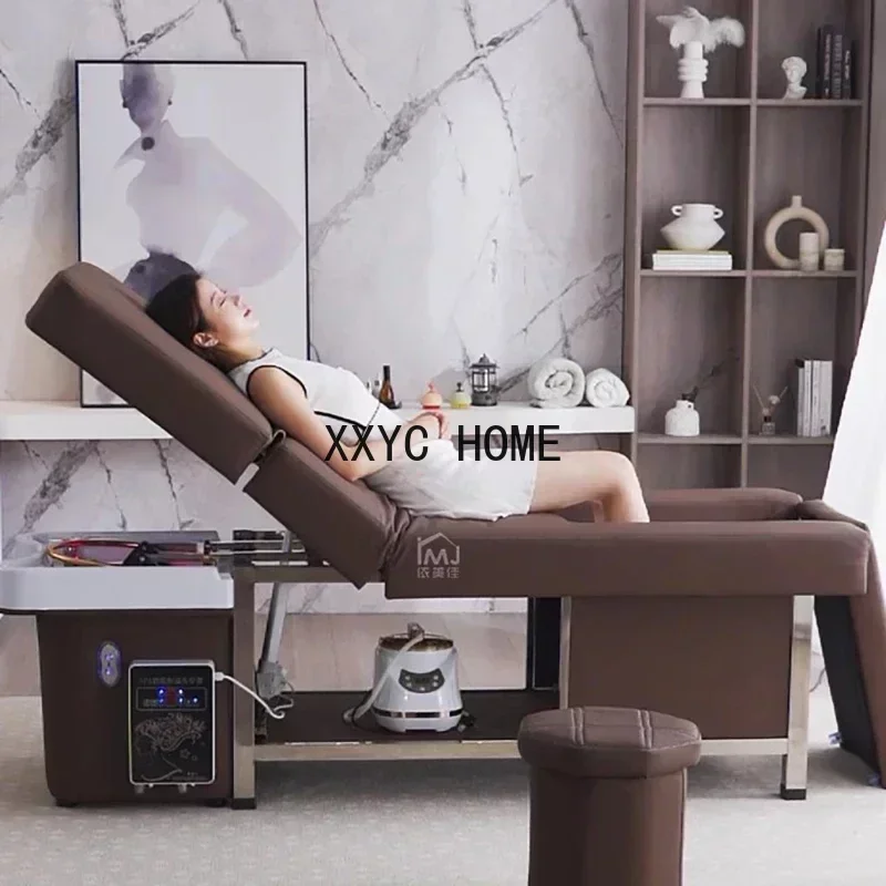 

Hair Washing Massage Bed Nursing Electric Professional Shampoo Chair Washbasin Shaving Kappers Stoel Hair Furniture CY50XT