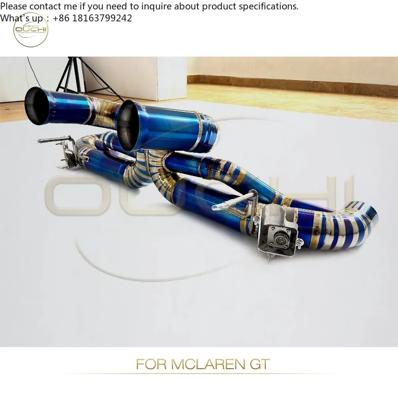 Ouchi Titanium Tuning Exhausted System Valve Catback for Mcl aren GT with High Flow Performance Auto Tuning Pipe Parts