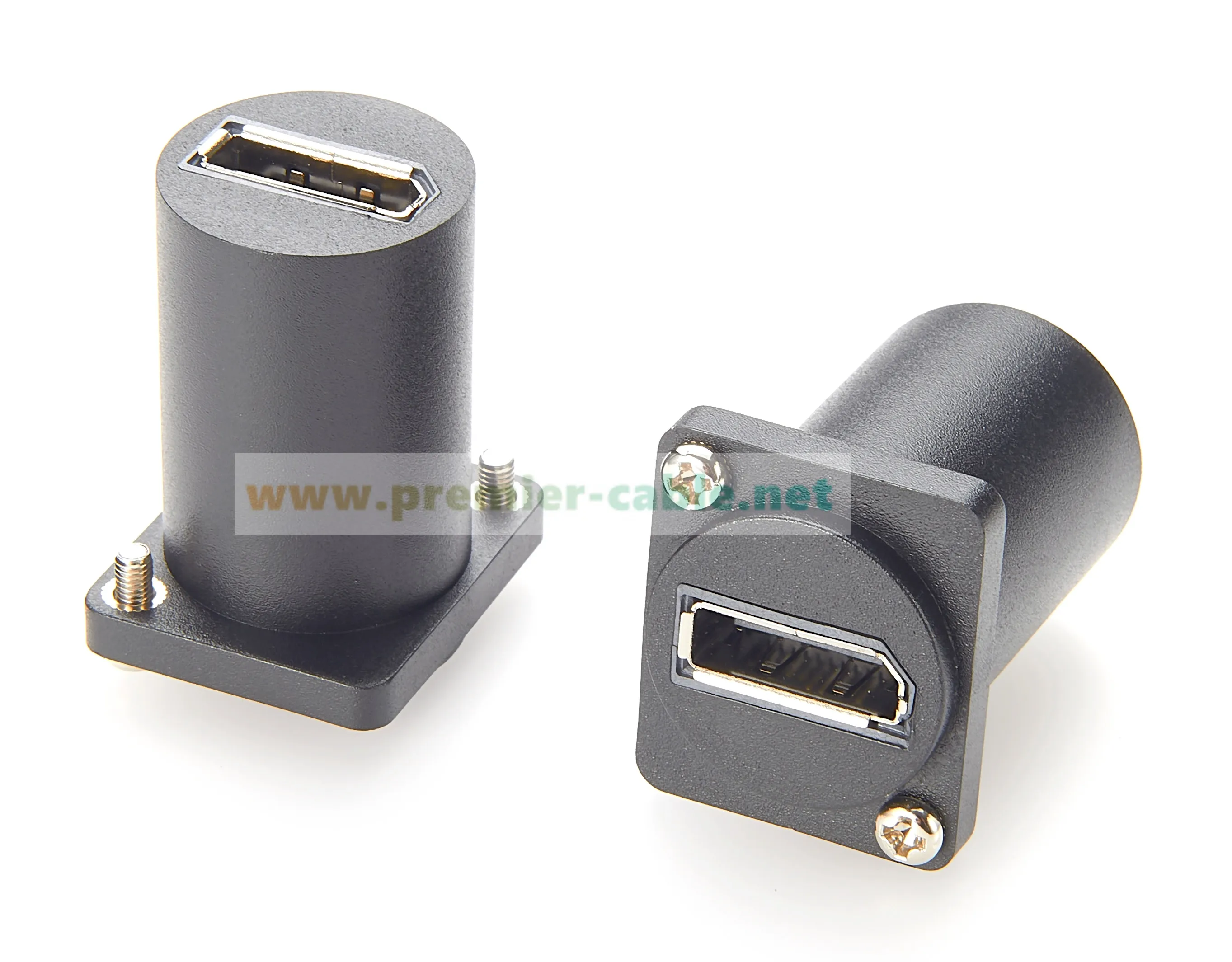 D-Typ Displayport-Panel-Mount-Adapter DP1.2, 4k bei 60 Hz, Displayport-Buchse auf Buchse, DP-Pass-Through-Modularstecker – Detail 2