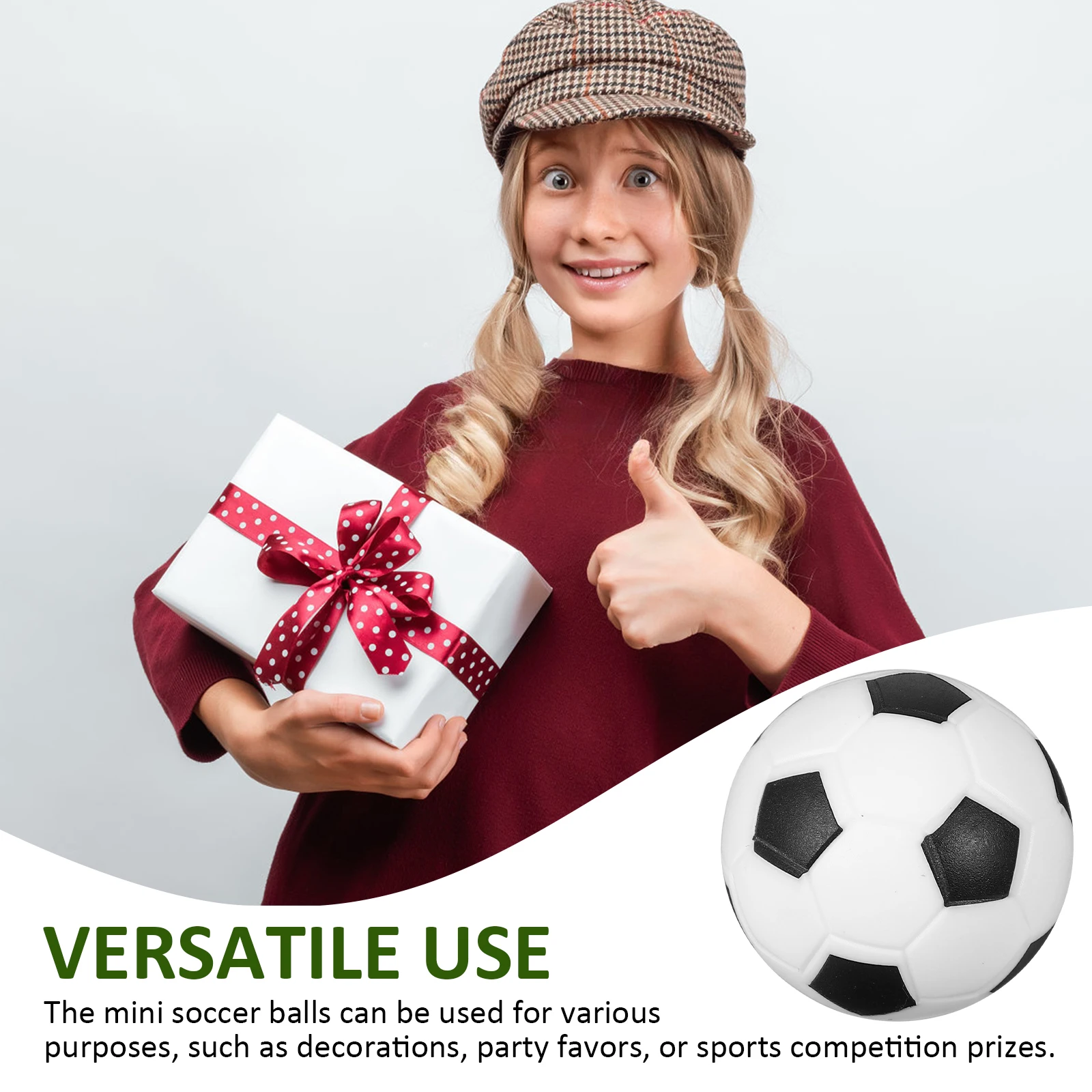 

12 Pcs Table Football Foosball Desktop Soccer Accessories Toys Mini Balls Indoor Foosballs