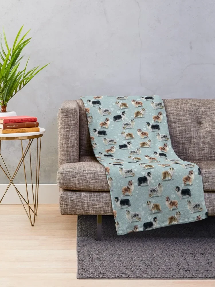 The Rough Collie Throw Blanket Nap Moving Decorative Sofa Blankets