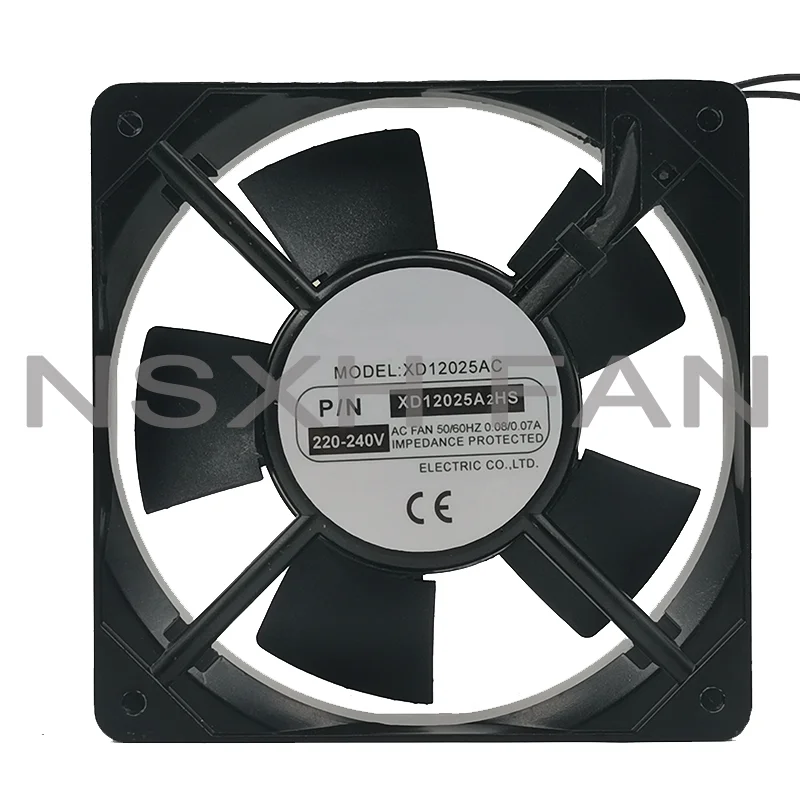 Ventilador de refrigeração de alumínio do quadro, XD12025A2HS, 12cm, 220V, 12025, C.A.