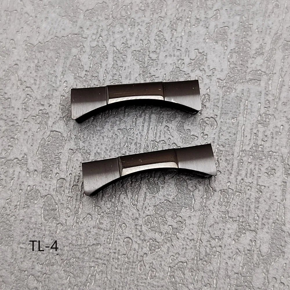 20mmラバーストラップ用カーブエンドリンク2個、VK63クォーツ時計またはNH35ダイビングウォッチストラップアクセサリー交換用エンドリンク