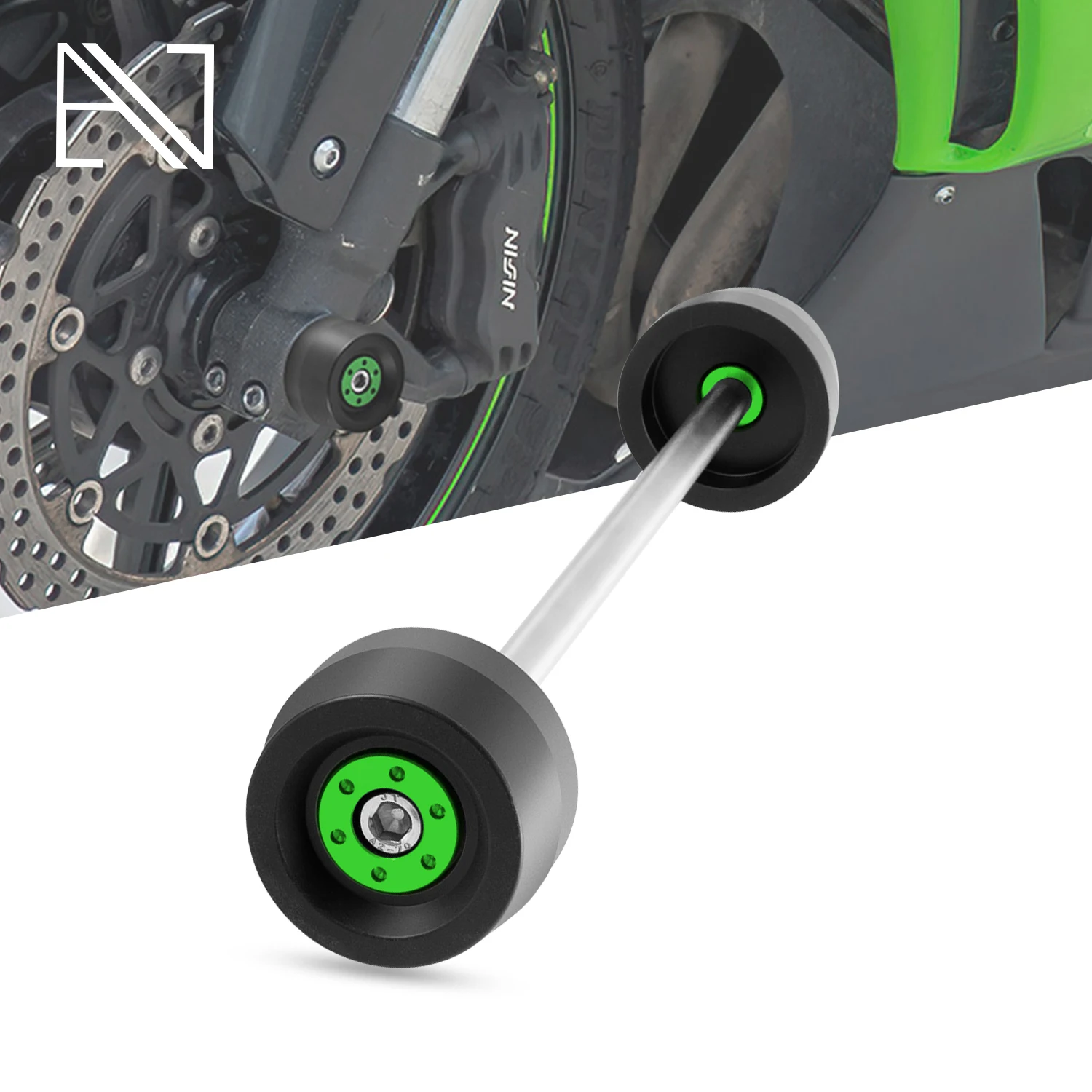 

Передняя ось мотоцикла, ползунок, защита колеса для Kawasaki NinjaH2 NinjaH2R Ninja H2 H2R ZH2 Z H2