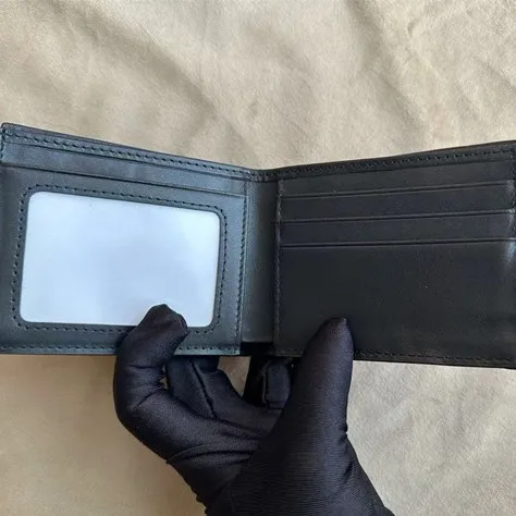 2025 New Ostrich Leather Men's Short Wallet Genuine Leather Wallets  Card Holder For Business And Leisure Small Wallet 45 - view 5