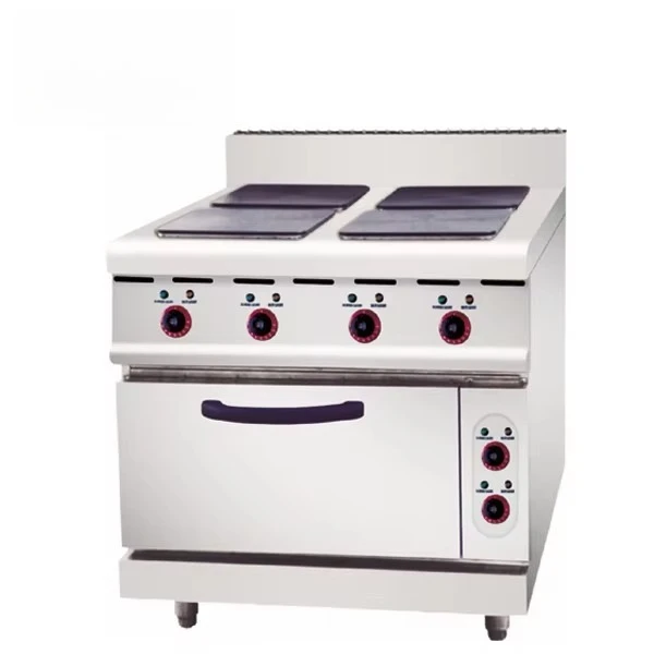 

Industrial Freestand Stainless Steel Commercial 4 Burner Stove Electric Hot Plate With Oven