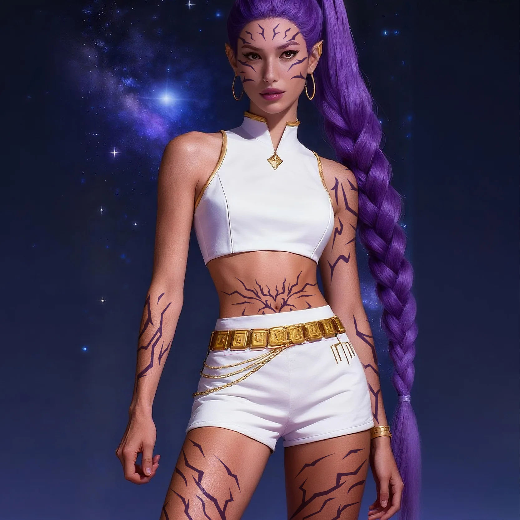 Hot-selling Kpop Rumi Cosplay Prop Tattoo Sticker Rumi Kang Tattoo Sticker Demonizing Sticker Hallowmas Party Adult Prop