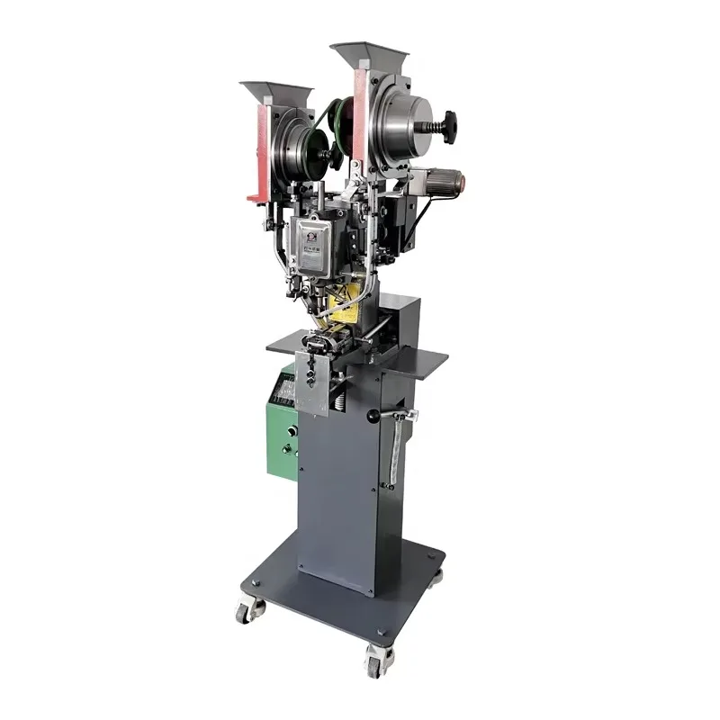 JZ-989NS Servo Motor Automatic Double Cap Riveting Machine Single Cap Riveting Machine For Dog Collar