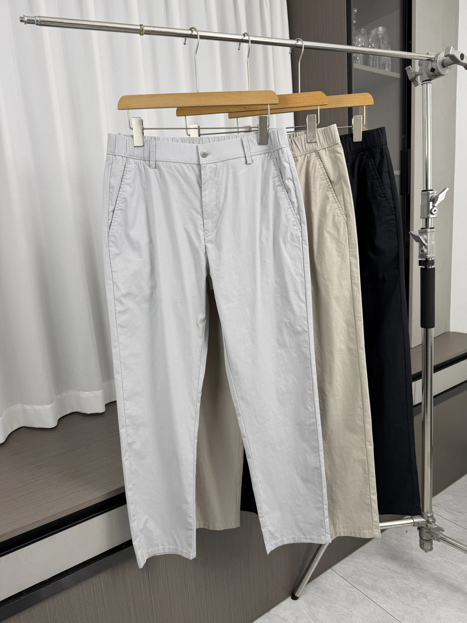 

High-End Lenzing Linen Men's Casual Straight Leg Pants Comfortable Commute Spring Summer Breathable Fashionable Color