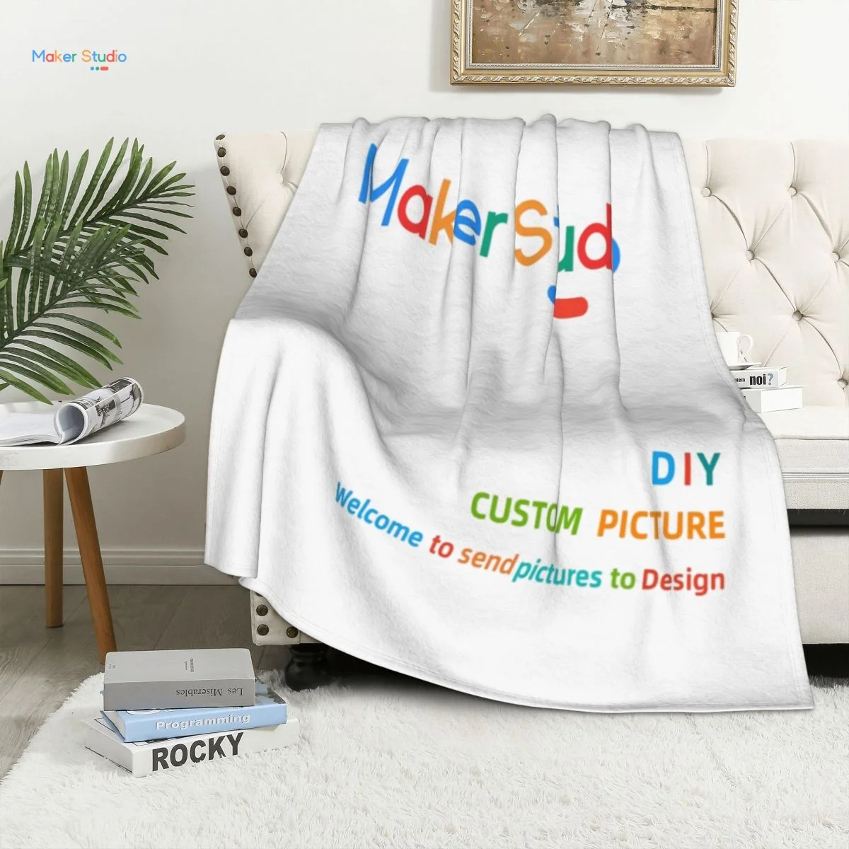 

Maker Studio DIY 683757881 11828 320 г фланелевое черное фланелевое одеяло 2