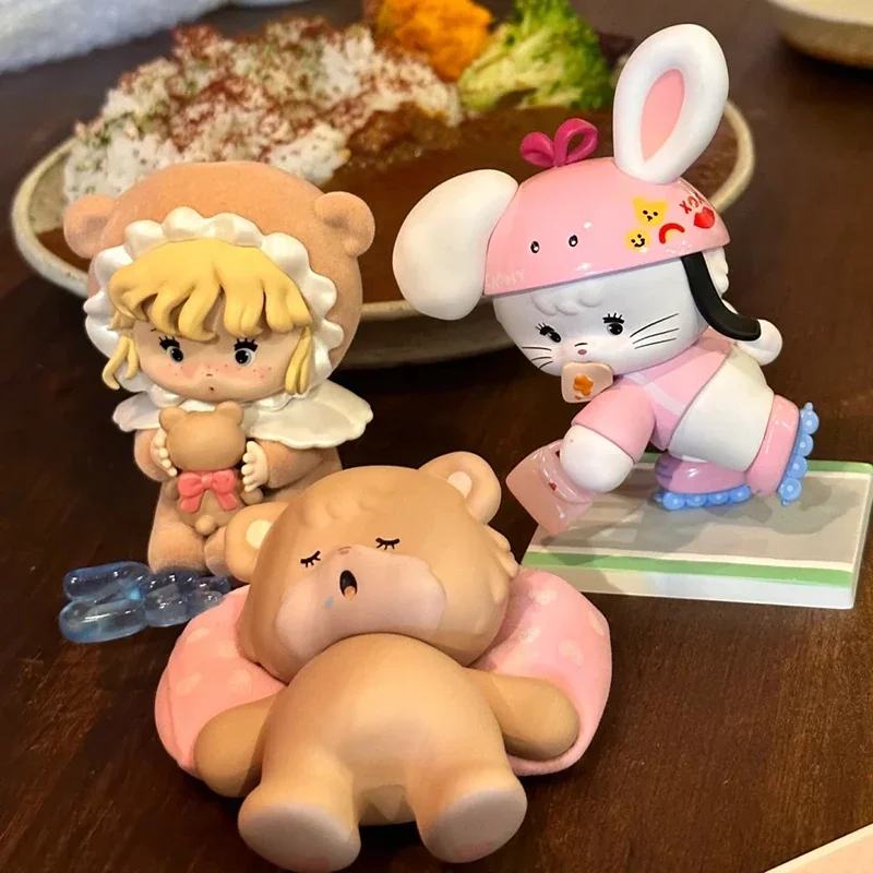 Mikko Healing Life Hondbook Series Blind Box Cute Action Figure Mystery Box Collection Doll Desktop Ornament Girl Surpresa Gift