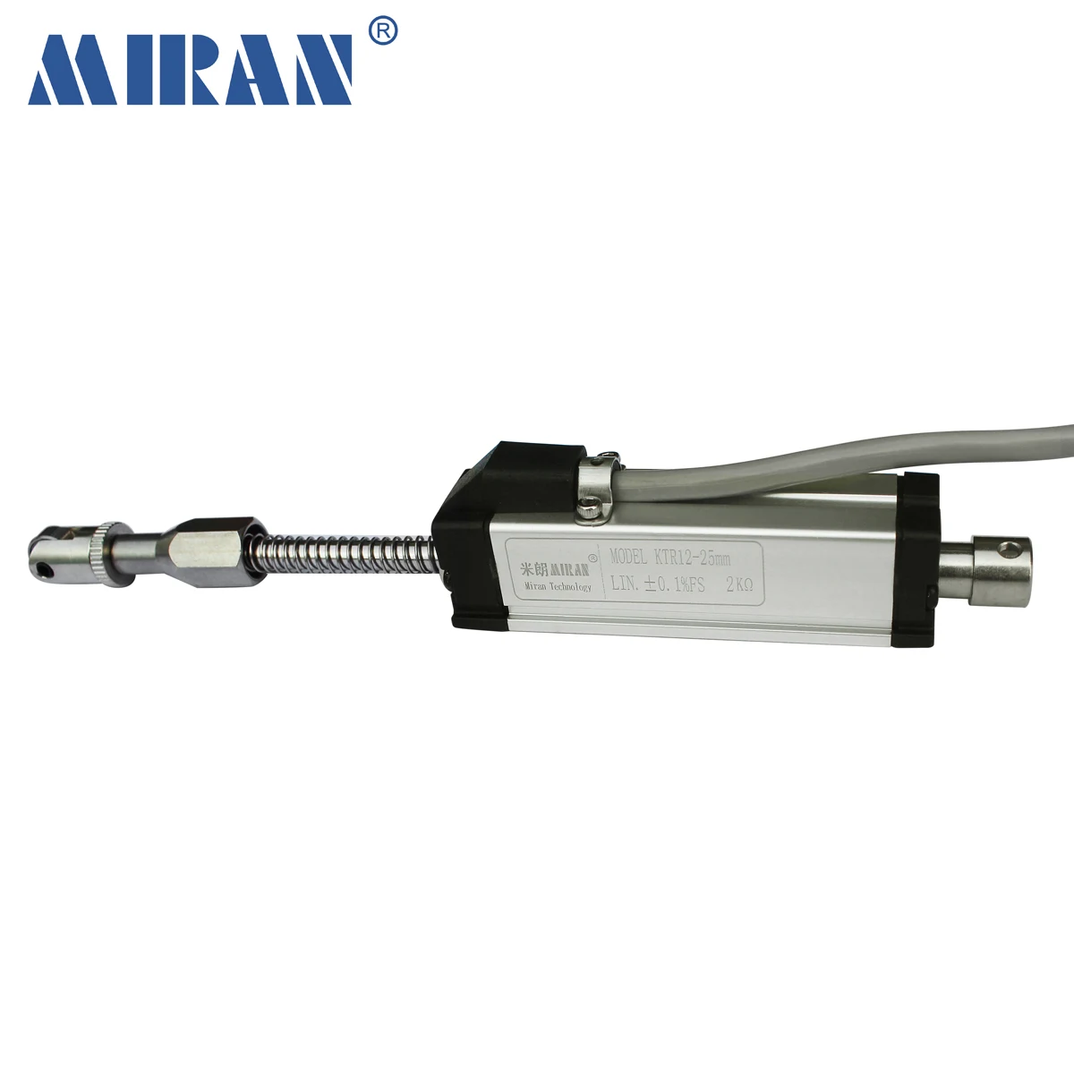 Miran KTR12 40-300mm Automatic Reset Linear Displacement Sensor Electronic Ruler Miniature Spring Displacement Transducer Scale