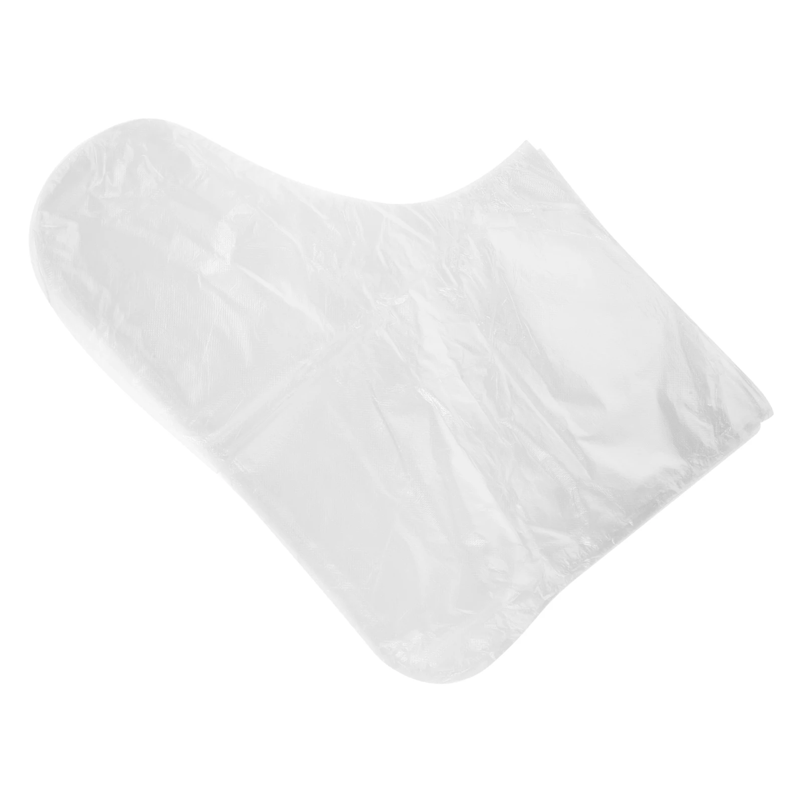 

200 Pcs Disposable Foot Covers Transparent PE No Odor Ideal Pedicure Plastic Boot Socks Suitable Beauty Salon