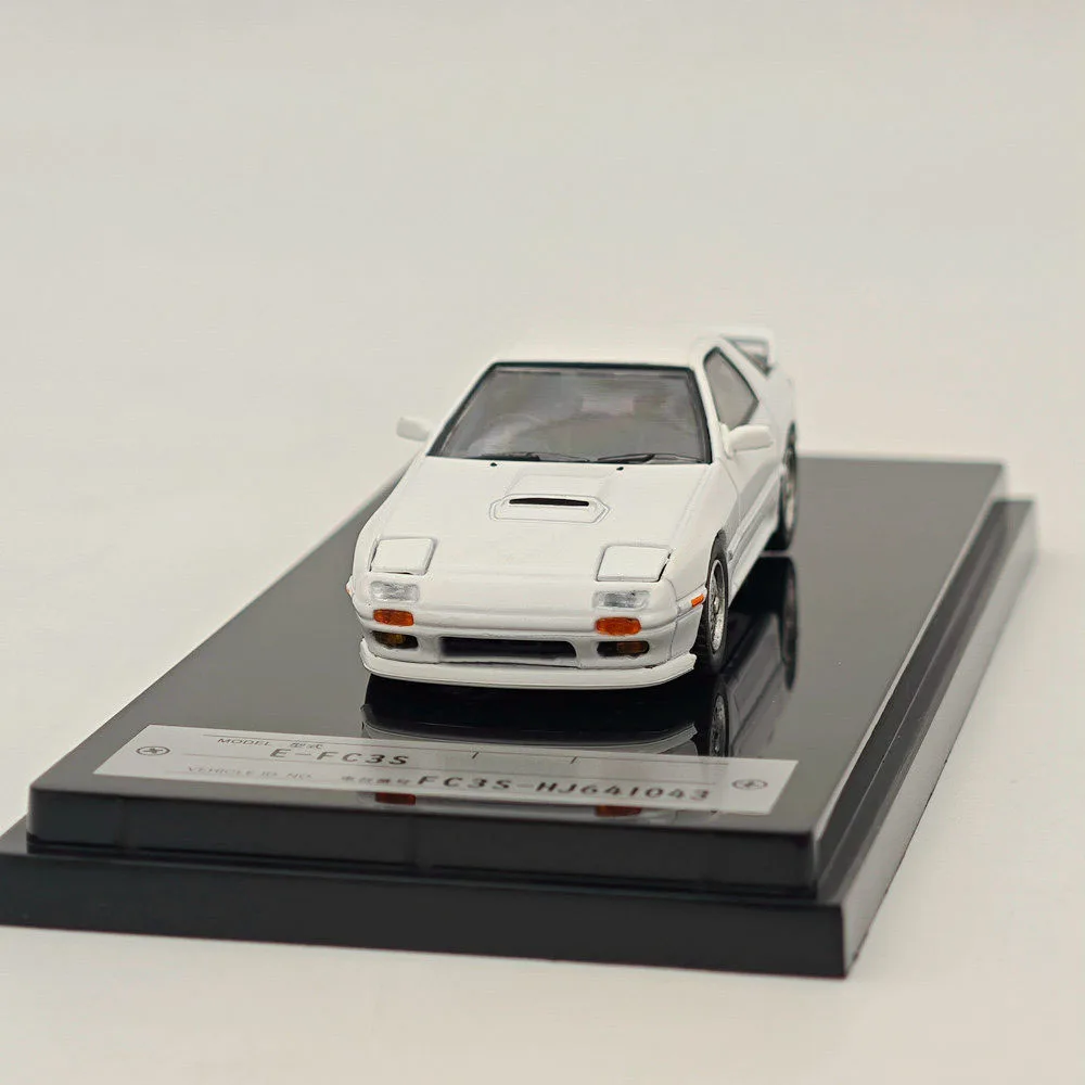 Hobby Japan 1:64 RX -7 (FC3S) Infini Crystal White HJ641043FW Diecast Models Car Collection Auto Toys Gift