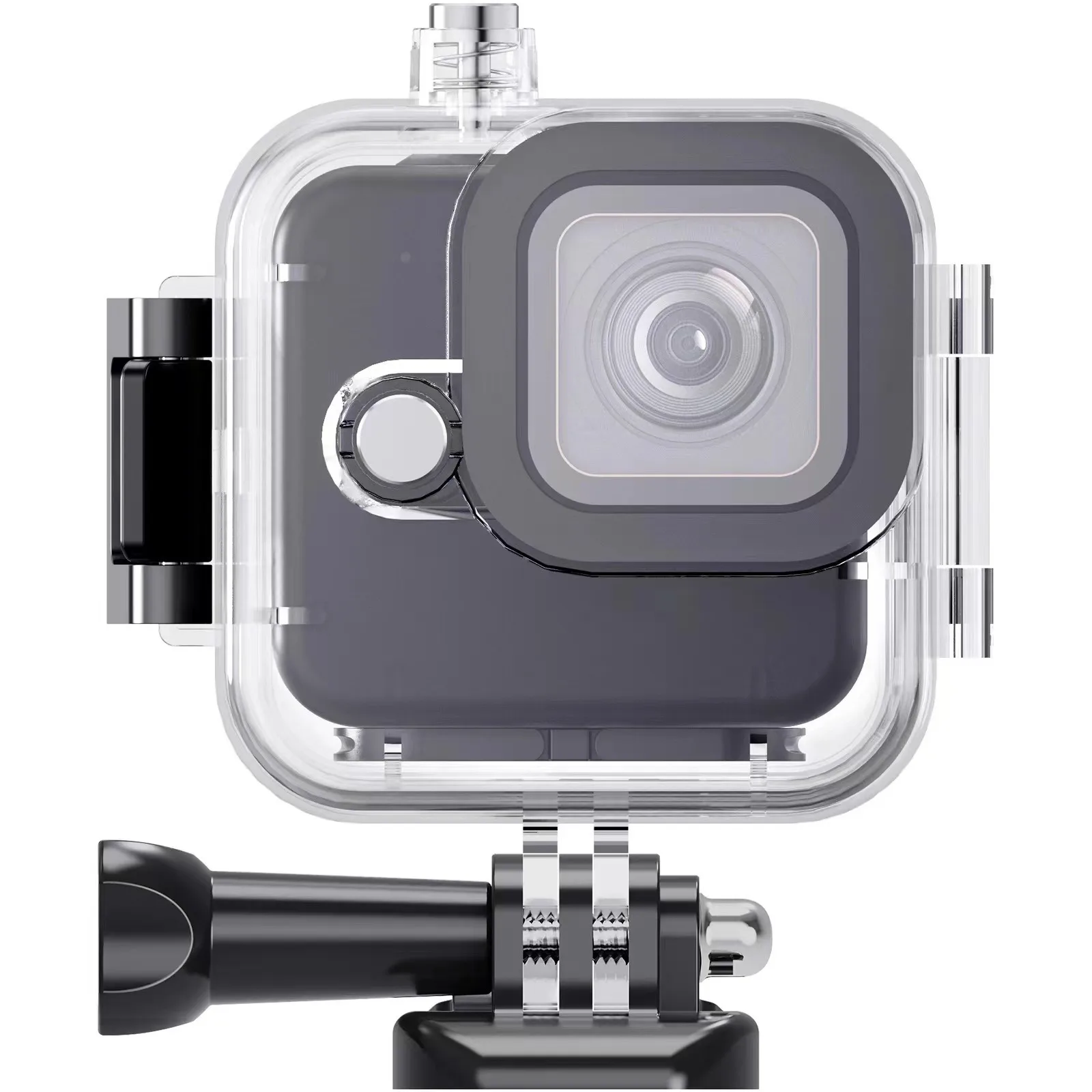 Concha protetora impermeável para câmera de ação, adequada para lente destacável, preta Mini GoPro 11, 60m