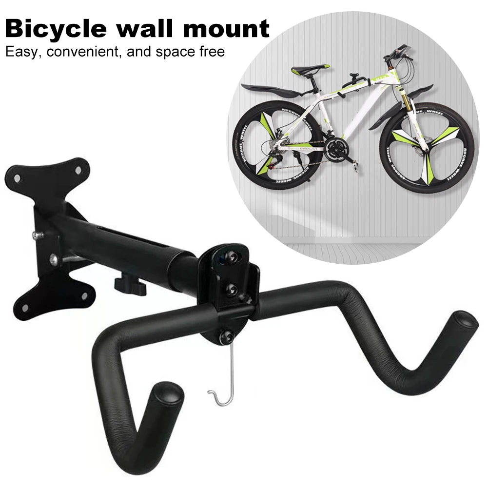 Bike Wall Hanger Bike Rack Wall Hook Holds Up To 55.1 Lbs Bike Wall Mount Foldable Wall Mount Bike Hanger for Home Space Saving