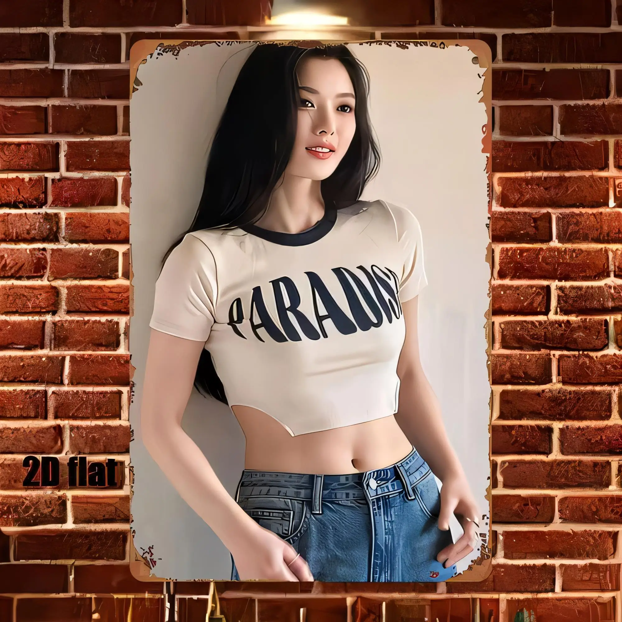 Tin Sign Retro Woman Beauty Fashion Wall Decor Metal Plaque Vintage Poster for Bar Pub Cafe Home Office  Aesthetic Artwork Gift