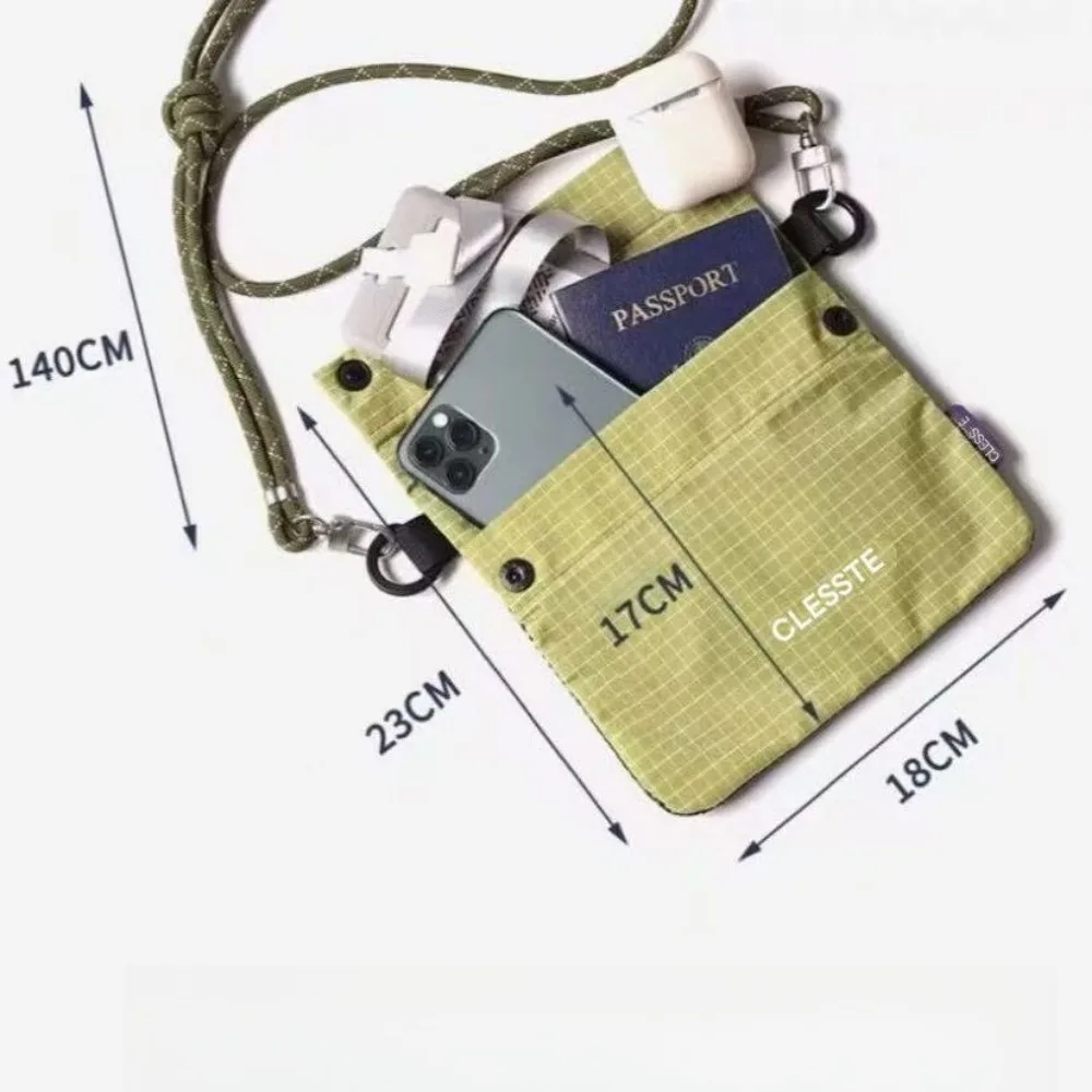 Summer Lightweight Mobile Phone Bag Commuter Cycling Outdoor Waterproof Camping Travel Document Bag Small Messenger Bag